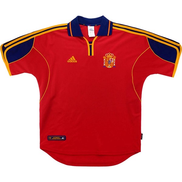 Maillot Football Espagne Domicile Retro 2000 Rouge